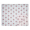 GreenGate Quilt / Bed cover Fiona pale blue 140x220cm