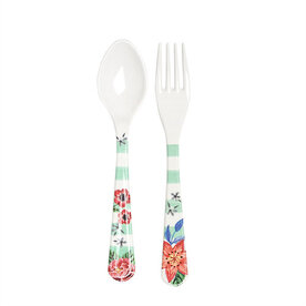 Summer Blossom Green Stripes