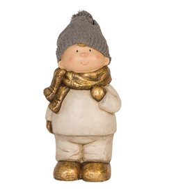 Clayre &amp; Eef Beeld Jongen 18x17x40 cm