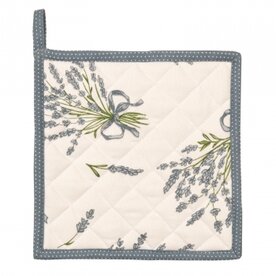 Clayre &amp; Eef  | Pannenlap  |20*20 | lavendel