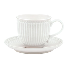 GreenGate_Alice_White_Cup_Saucer
