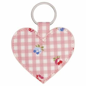 GreenGate_Viola_Check_Pale_Pink_Keyring_Heart_Sleutelhanger_hart