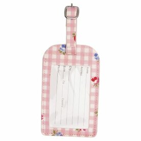 GreenGate_Viola_Check_Pale_Pink_Adres_Label_Luggage_Tag