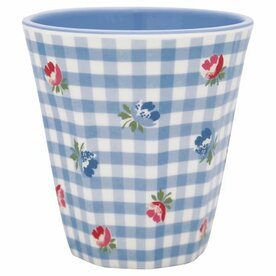 GreenGate_Melamine_Mok_Mug_Viola_Check_Pale_Blue