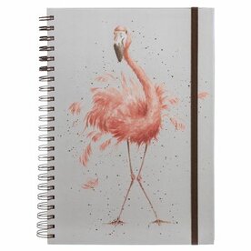 Wrendale_Notitieboek_A4_Flamingo_Pretty_in_Pink