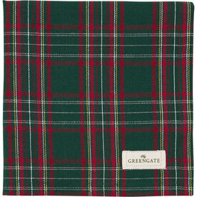 GreenGate_napkin_Dagmar_check_Green