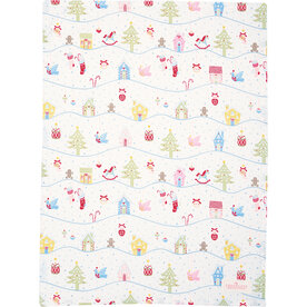 GreenGate_Tea_towel_Laura_christmas_white