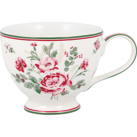 GreenGate_Teacup_Leonora_white