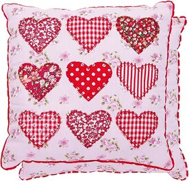 Clayre_Eef_Sierkussen_Hartjes_en_Bloemen