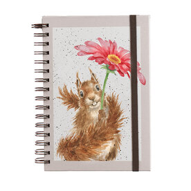 Wrendale_Notebook_Notitieboek_Eekhoorn_Flowers_Come_after_Rain_A5