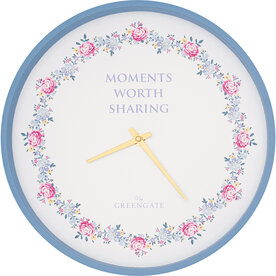 GreenGate_Wall_Clock_Laura_petit_white