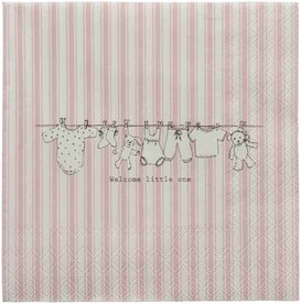 Claye_Eef_Papieren_Servet_Geboorte_Welcome+Little_One_73010P