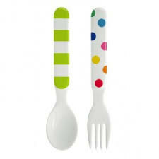 Ginger Lifestyle Melamine Kids Spoon and Fork Wild Side