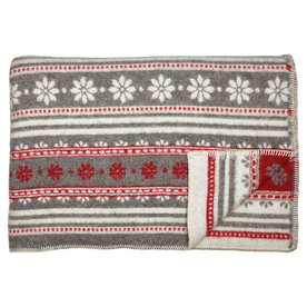 GreenGate Blanket Bianca Warm Grey