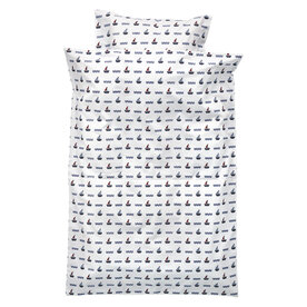 GreenGate Kinder Dekbedovertrek / Baby bed linen set Noah white 100x140cm