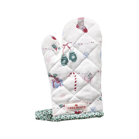 GreenGate Kinder Ovenhandschoen / Child grill glove Jingle bell white