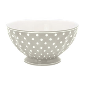 GreenGate Cereal Schaaltje / French bowl xlarge Spot Grey D:13,5cm