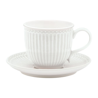 GreenGate_Alice_White_Cup_Saucer