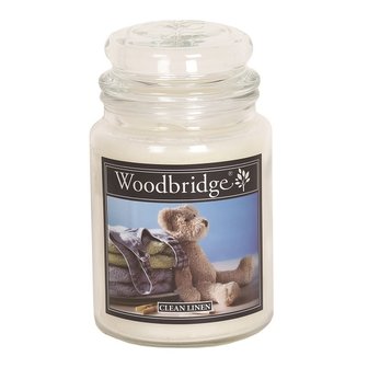 Woodbridge_Clean_Linen_Geurkaars_Large