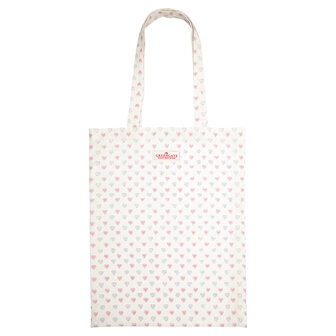 GreenGate Penny White Shopper / Bag cotton 35x45cm