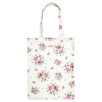 GreenGate Elouise White Shopper / Bag cotton 35x45cm