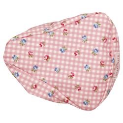 GreenGate Zadelhoes / Bike seat cover Viola Check Pale Pink