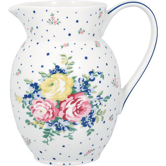 GreenGate_Jug_Laura_white_1.5L