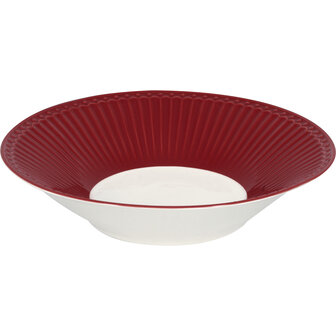 GreenGate_Pasta_plate_Alice_claret_red