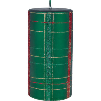 GreenGate_Candle_Pillar_check_green_small