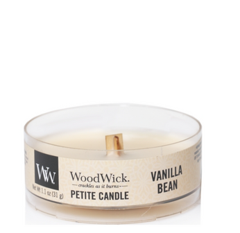 WoodWick Vanilla Bean Petit Travel Candle