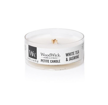 WoodWick White tea &amp; Jasmine Petit Travel Candle
