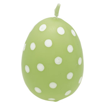 GreenGate Candle Easter Egg Spot Pale Green