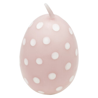 GreenGate Candle Easter Egg Spot Pale Pink