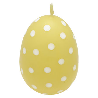 GreenGate Candle Easter Egg Spot Pale Yellow