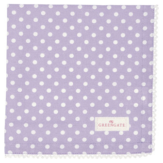 GreenGate-Cotton-Napkin-with-Lace-Spot-Lavendar