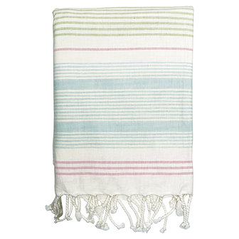 GreenGate-Table-cloth-Summerstripe-w/fringes