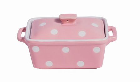 Isabella Rose botervloot pastel roze polkadot