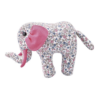 GreenGate Knuffel Olifant /Teddy Elephant Noah Ruby Petit white small H:17cm