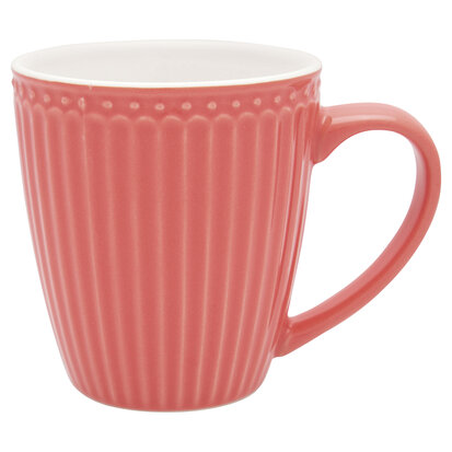 GreenGate Mok / Mug Alice Coral H: 9,5 cm