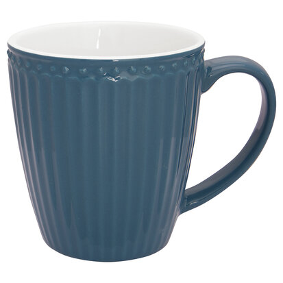 GreenGate Mok / Mug Alice Ocean Blue H: 9,5 cm