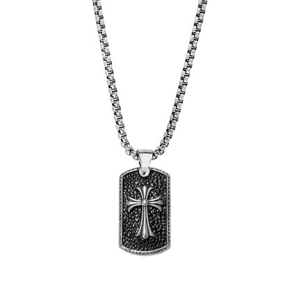 Frank1967_Heren_Ketting_met_dogtag_kruis_staal_7FN-0008