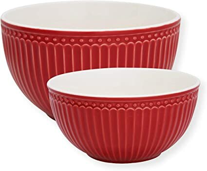 GreenGate serveer schalen Alice Red set/2