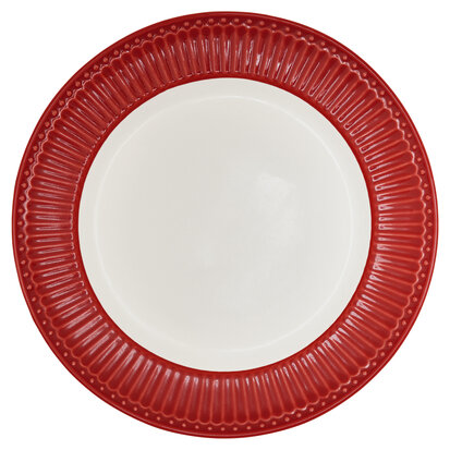 GreenGate_Dinner_Plate_Alice_Red