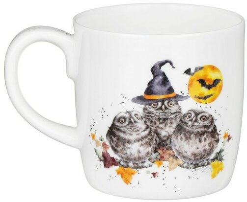 Wrendale mok Happy Owl-oween achterkant