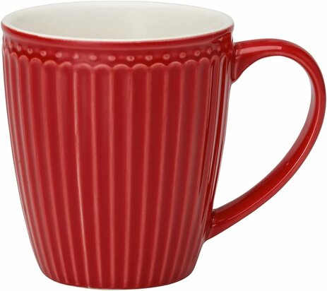 GreenGate Mok / Mug Alice Red H: 9,5 cm