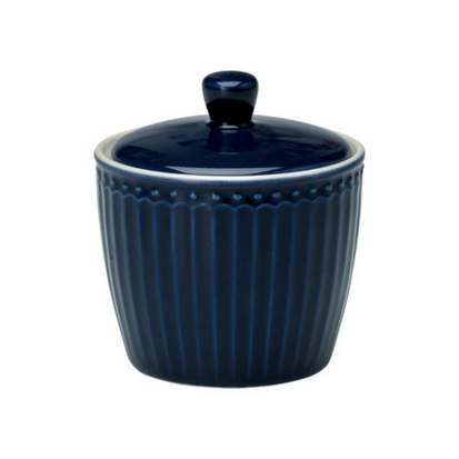 GreenGate Sugar Pot Everyday Alice Dark Blue