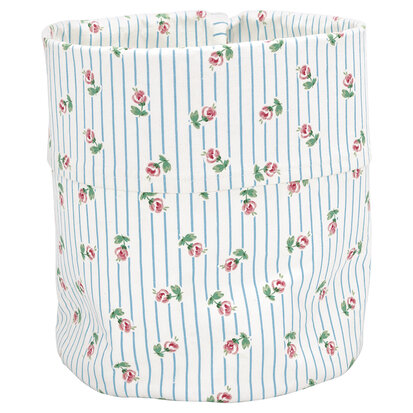 GreenGate-Cotton-Storage-Bag-Medium-Lily-Petit-White