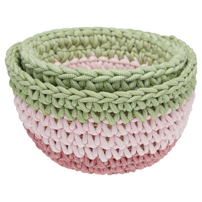 GreenGate-Knitted-Storage-Basket-Multicolor-set/2