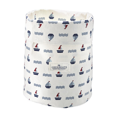 GreenGate Opbergtas / Storage bag Noah white medium H:28cm