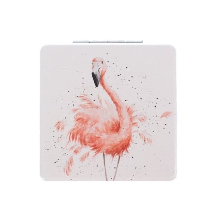 Wrendale_compact_Spiegel_Flamingo_roze